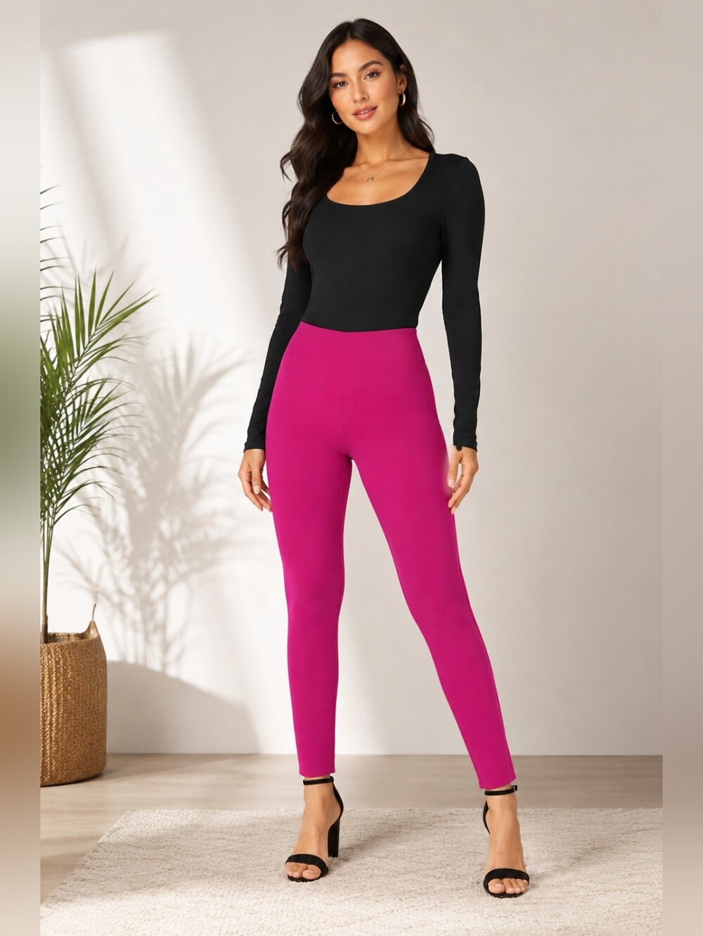 Hybrid & Company Pull On Millennium Twill Pants Women’s Medium NWT Stretch Slim